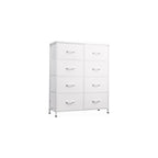 WLIVE 8 Drawer White Dresser for Bedroom, Tall Chest of Drawers