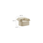 Modway Lark Oversized Accent Chair in Linen Fabric – Upholstered Modern Armchair with Down Blend Cushions – Slipcovered Chair for Living Room or Reading Nook