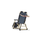 Rocking Lounger Deck Chairs Camping Grounds Balconies Small Garden Four Seasons Universal Portable Recliner(Color: Gray) B Colour:A (Color : A)
