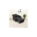 Convertible Sleeper Sofa Bed, 4 in 1 Sleeper Chair Pull Out Bed with Vibration Massage Lumbar Pillow, Single Sofa Recliner Chair with USB/Type-C Port, Cup Holders and Side Pocket for Small Spaces