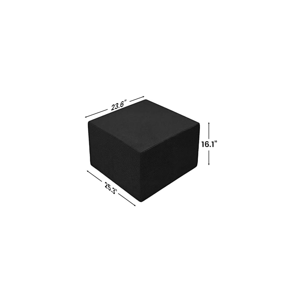 25.84" Boneless Sofa Module Compatible with Cloud Series Oversized Sectionals, No-Armrest Design for Modern Living Rooms & Bedroom