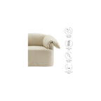 Modway Lark Oversized Accent Chair in Linen Fabric – Upholstered Modern Armchair with Down Blend Cushions – Slipcovered Chair for Living Room or Reading Nook