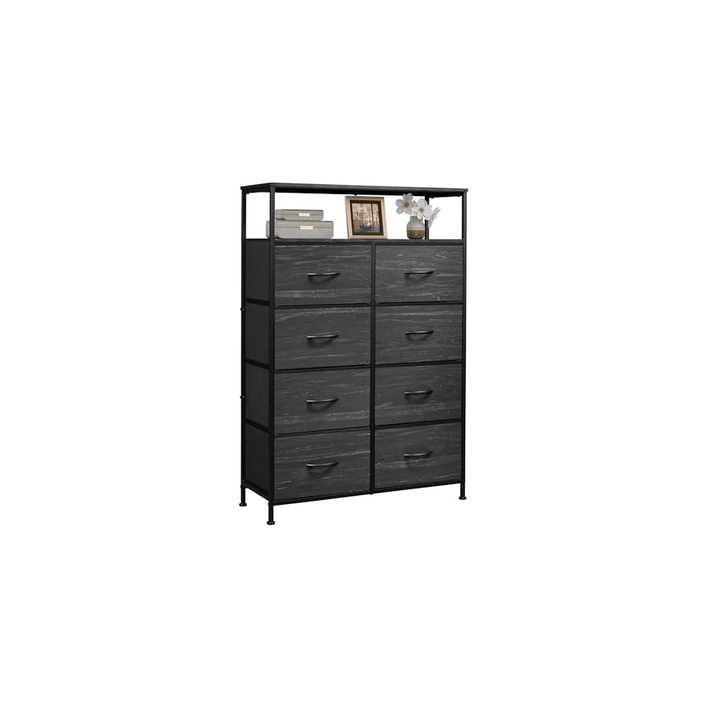 WLIVE 8 Drawer White Dresser for Bedroom, Tall Chest of Drawers