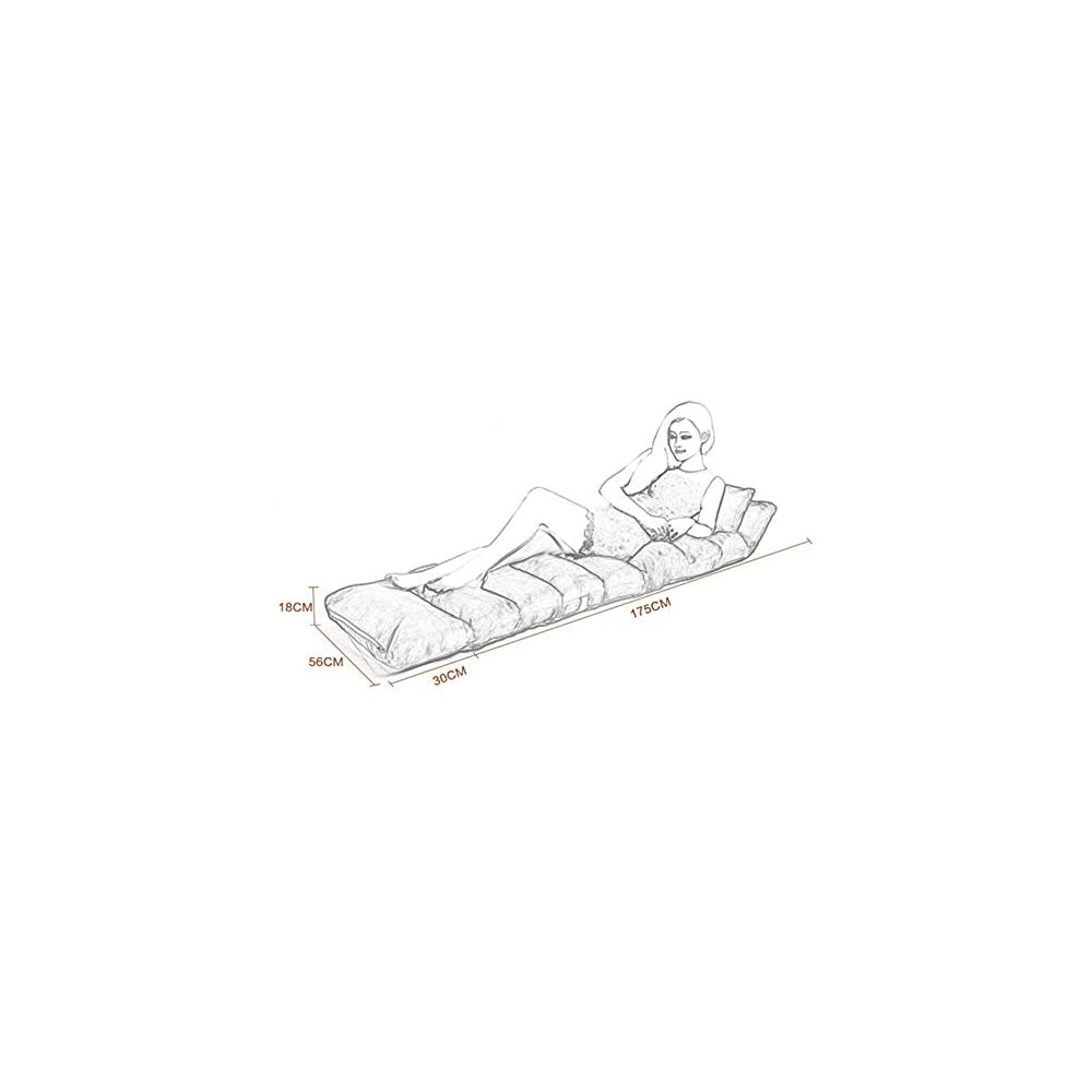 Modern Sofa Bed Lounge Upholstered Recliner Indoor Living Room Recliner Floor Folding Adjustable Sleeping Lounge (Color : C) (A)
