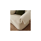 Modway Lark Oversized Accent Chair in Linen Fabric – Upholstered Modern Armchair with Down Blend Cushions – Slipcovered Chair for Living Room or Reading Nook