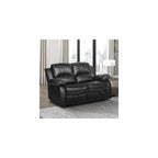 Lexicon Humphreys Faux Leather Wall Hugger Recliner Chair for Living Room, Office, RV - High-Density Foam, Sturdy Solid Wood Frame - Chairs Living Room, Recliners for Small Spaces - Brown