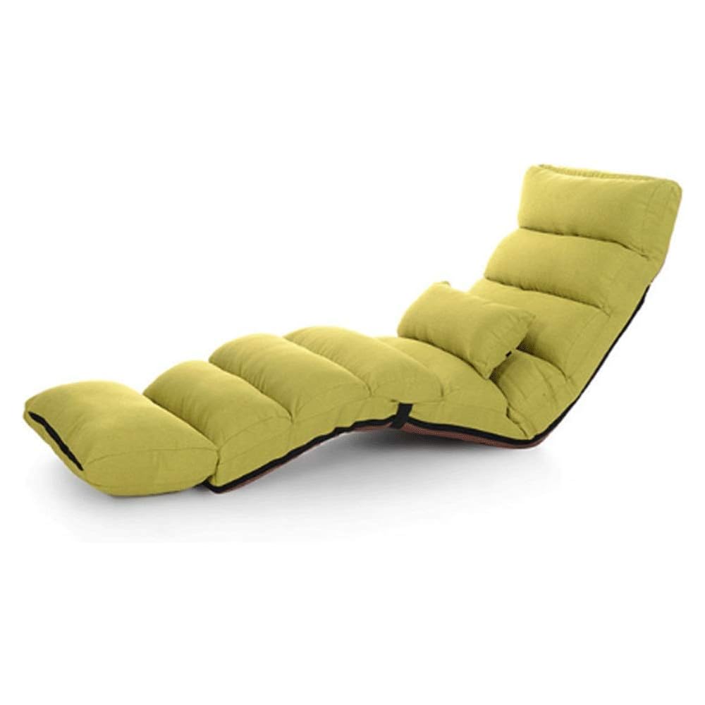 Modern Sofa Bed Lounge Upholstered Recliner Indoor Living Room Recliner Floor Folding Adjustable Sleeping Lounge (Color : C) (A)