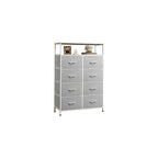 WLIVE 8 Drawer White Dresser for Bedroom, Tall Chest of Drawers