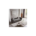 84" Oversized Sofa,Modern Teddy Deep Seat Loveseat Sofa (Grey)