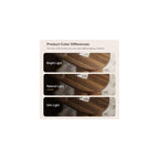 YOSHOOT Oval Fluted Coffee Tables for Living Room, 47" Wood Coffee Table,Walnut